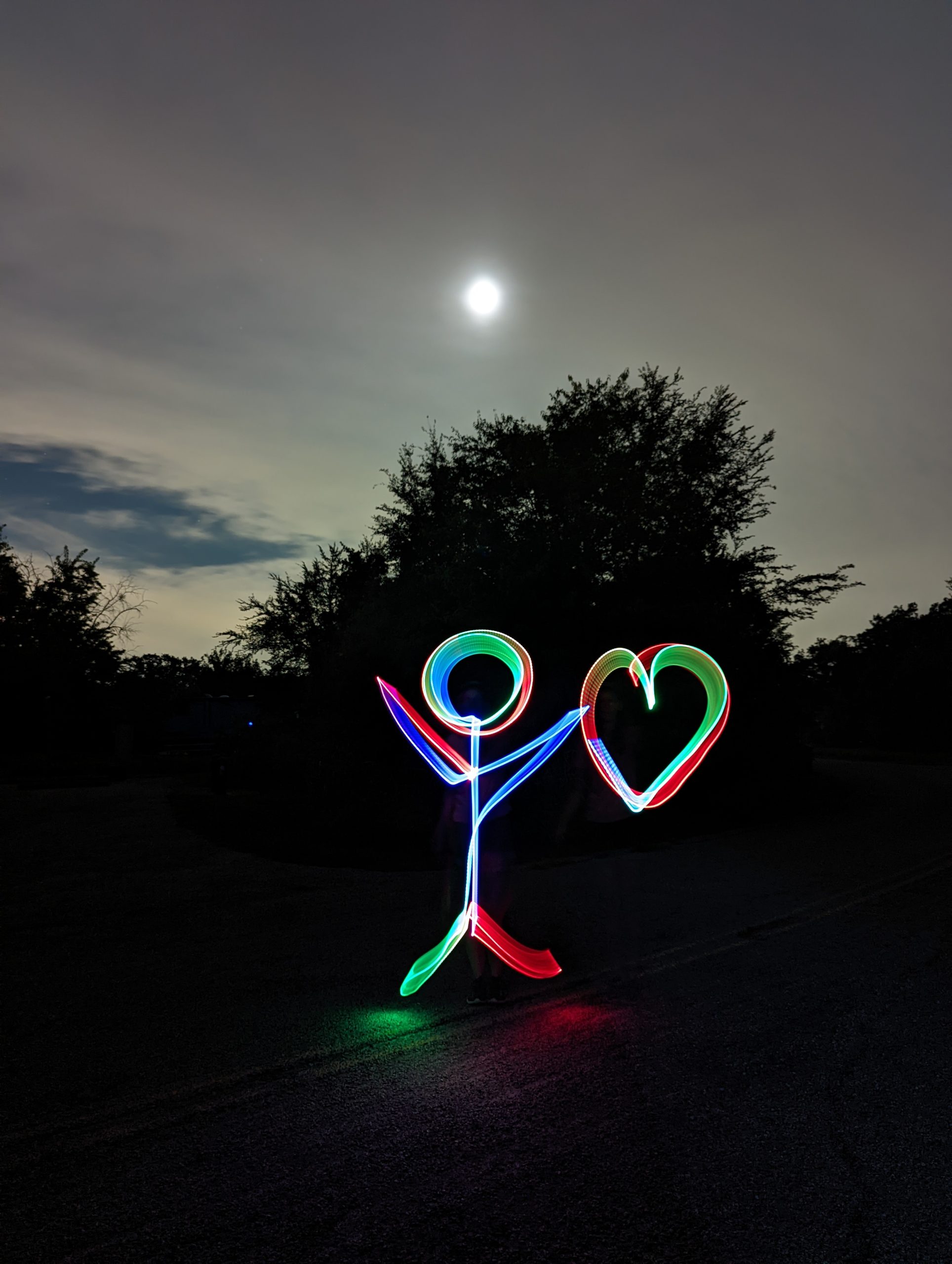 Easy DIY Light Drawing with a Phone Camera - rwtadventures.com