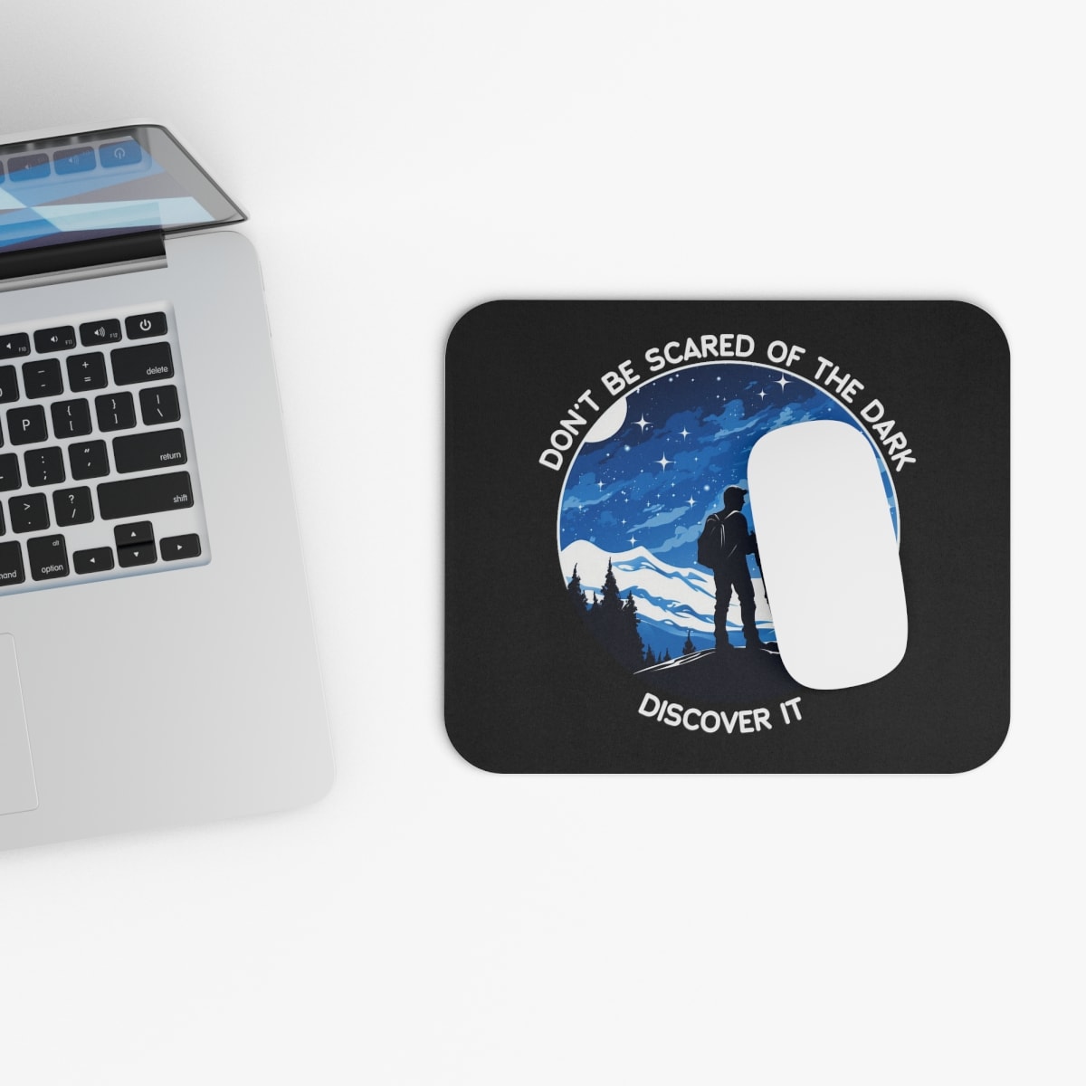 Don't be scared of the dark stargazing mouse pad