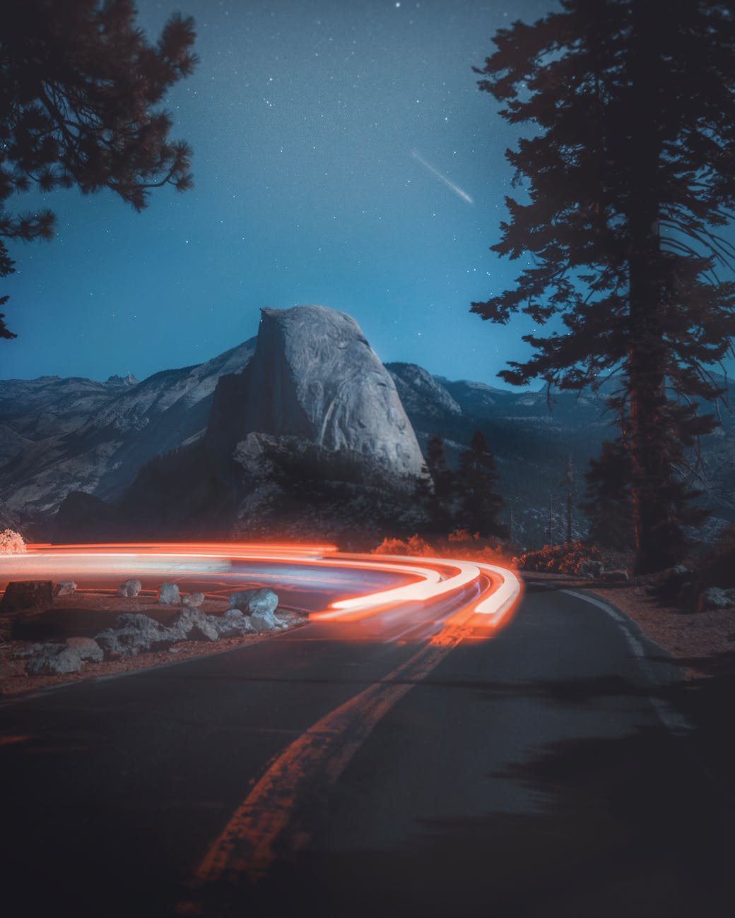 long exposure photography of road