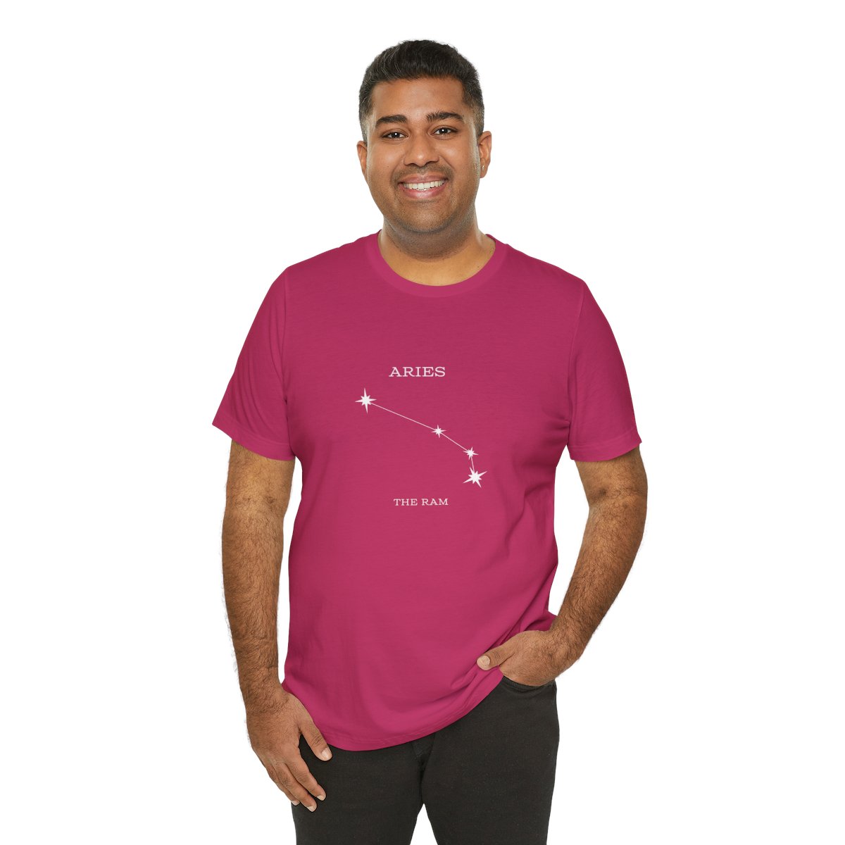 Stargazer Aries Constellation Jersey Short Sleeve Tee - Image 80