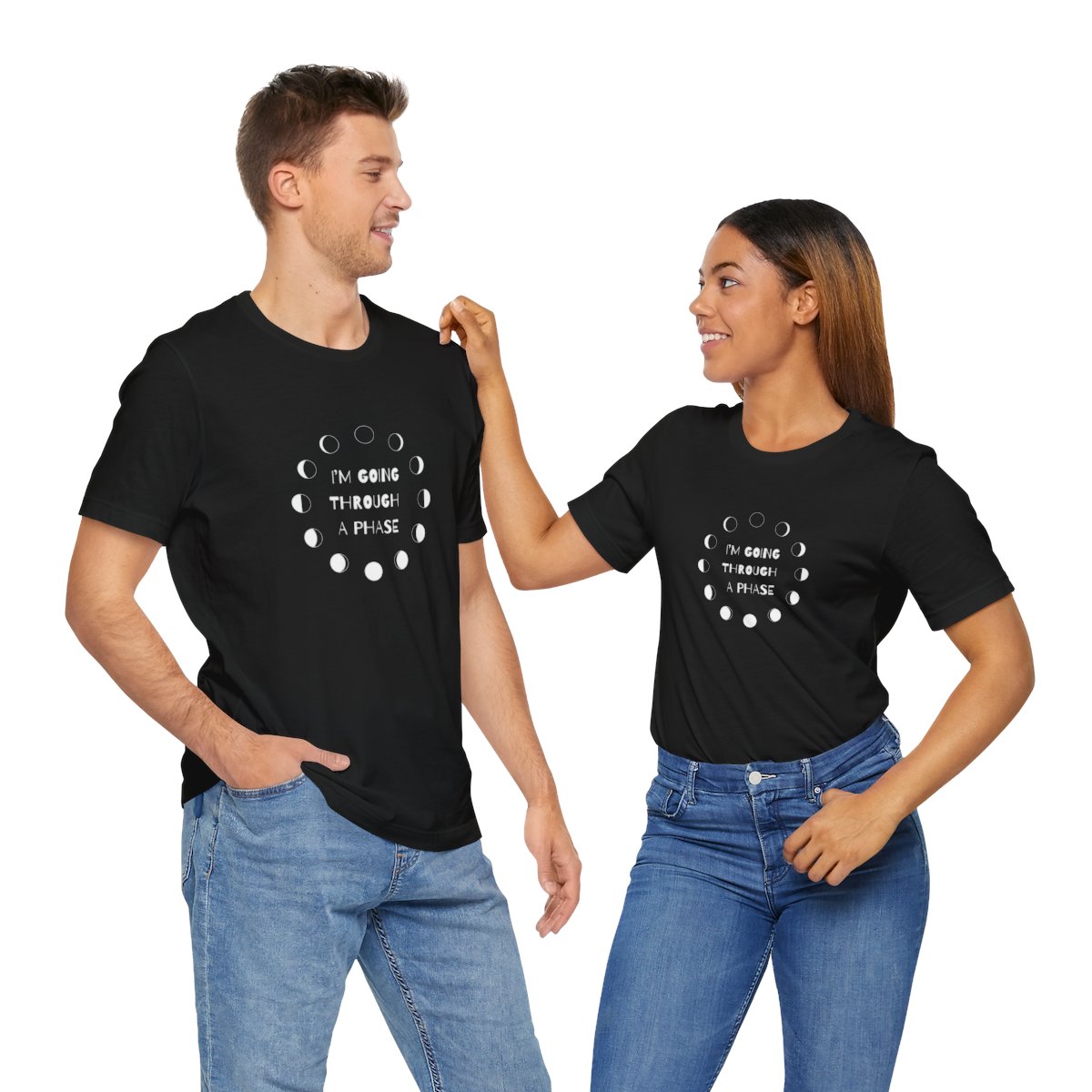 I'm Going Through a Phase Moon Shirt Short Sleeve Tee - Image 34