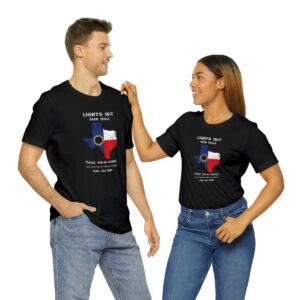 Lights Out Over Texas 2024 Total Eclipse Short Sleeve Tee