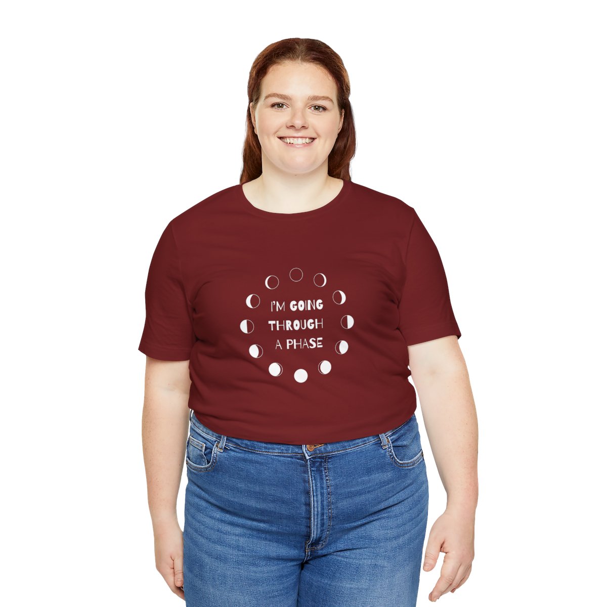I'm Going Through a Phase Moon Shirt Short Sleeve Tee - Image 7