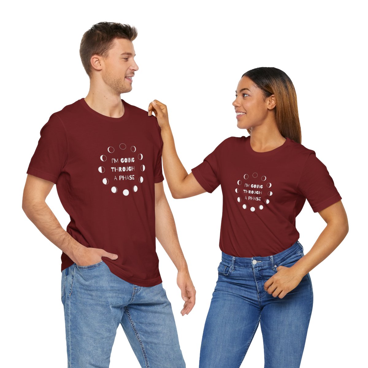 I'm Going Through a Phase Moon Shirt Short Sleeve Tee - Image 10