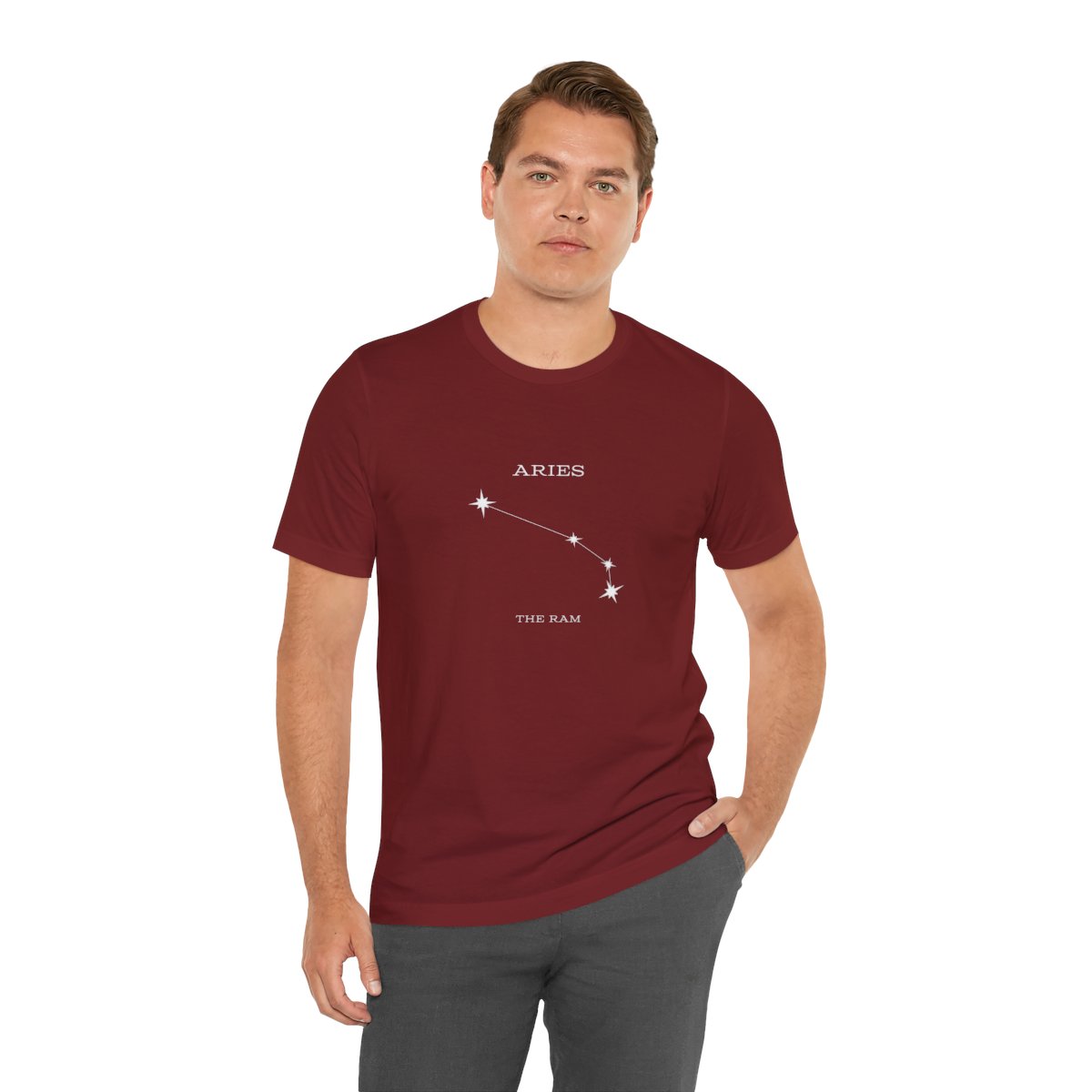 Stargazer Aries Constellation Jersey Short Sleeve Tee - Image 90