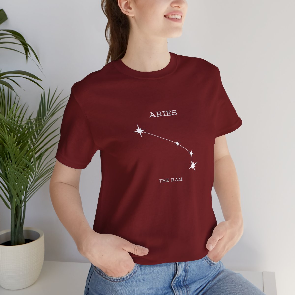 Stargazer Aries Constellation Jersey Short Sleeve Tee - Image 93