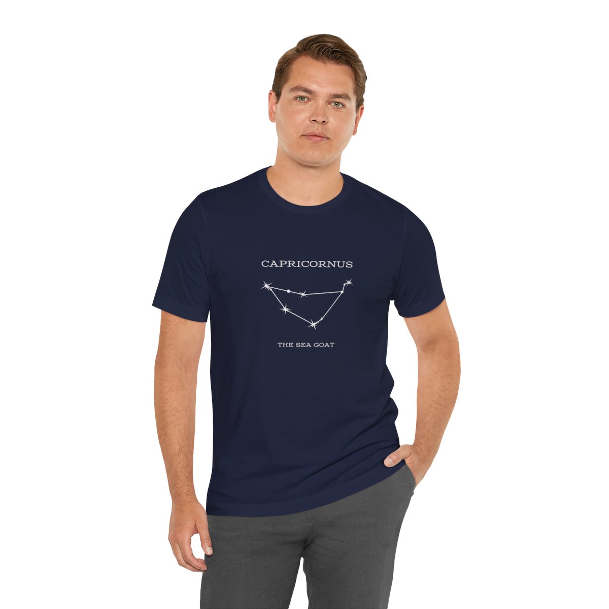 Stargazer Capricornus Constellation Short Sleeve Tee - Image 6
