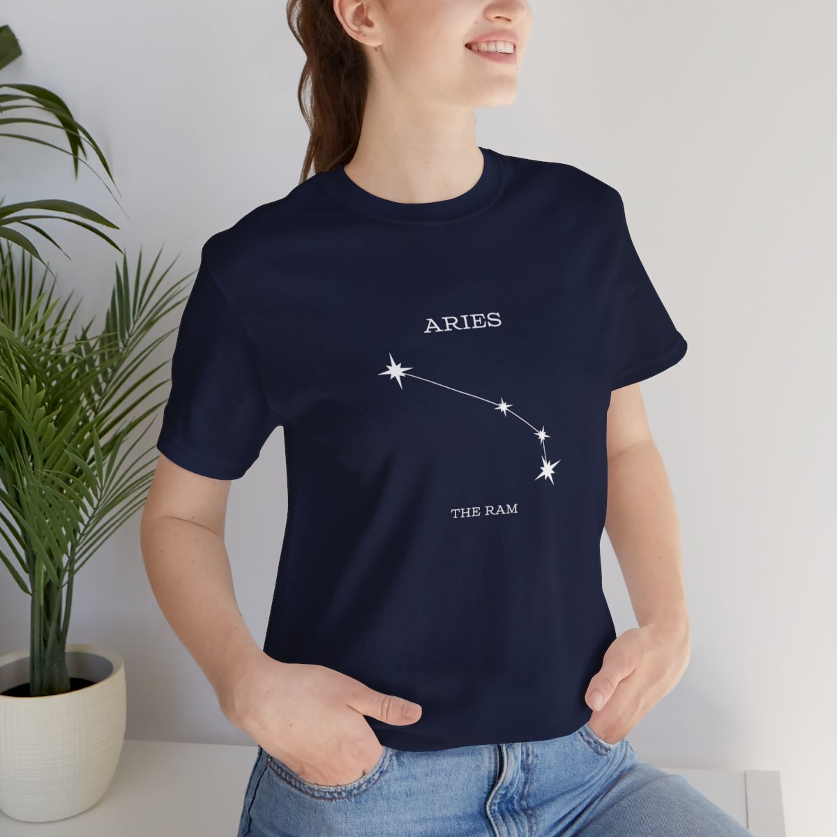 Stargazer Aries Constellation Jersey Short Sleeve Tee - Image 57
