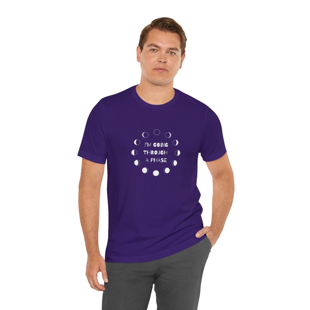 I'm Going Through a Phase Moon Shirt Short Sleeve Tee - Image 90