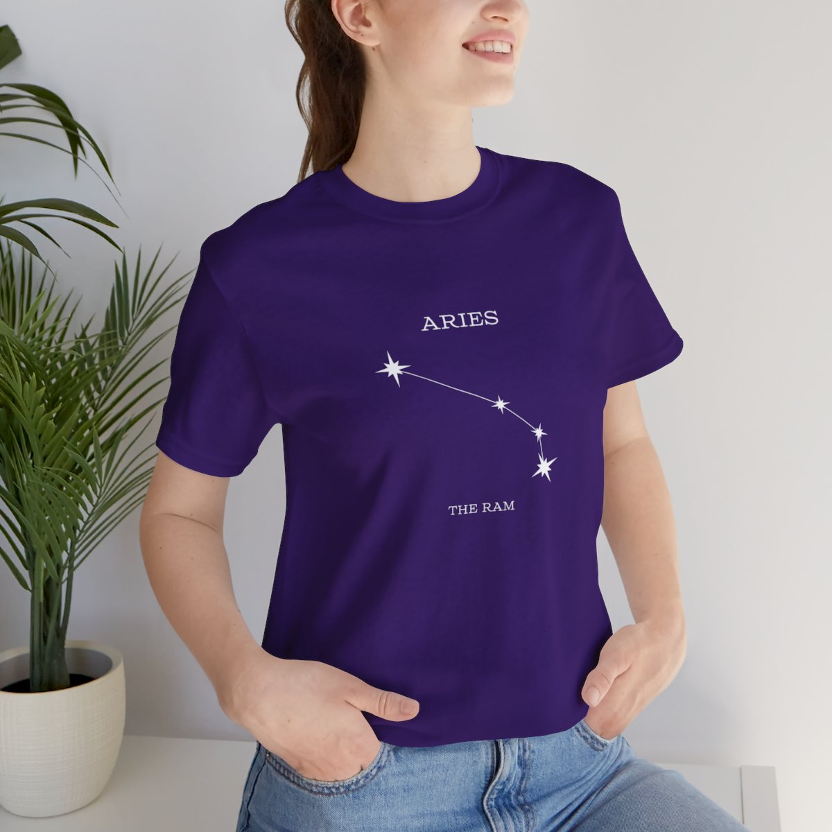Stargazer Aries Constellation Jersey Short Sleeve Tee - Image 69